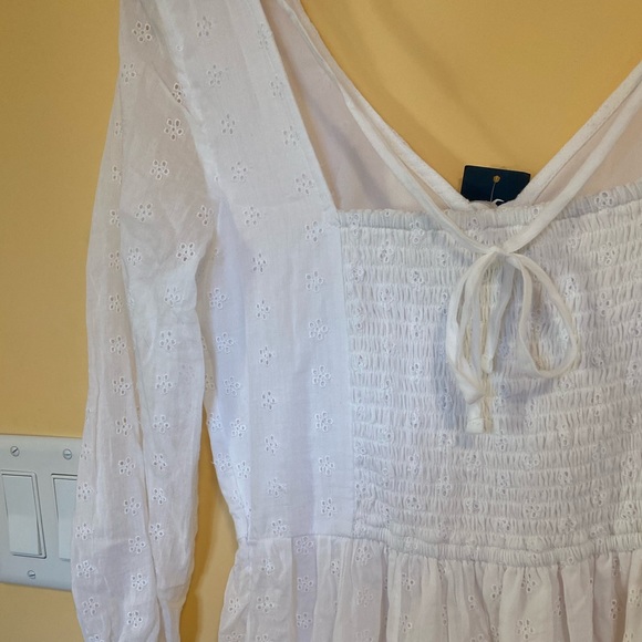 White babydoll summer dress - Picture 6 of 7